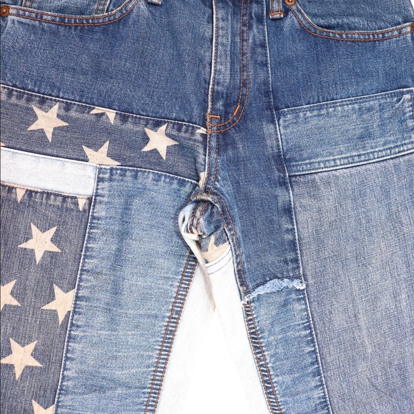 SOLD! Hysteric Glamour Stars Patchwork Denim - Picture 5 of 6